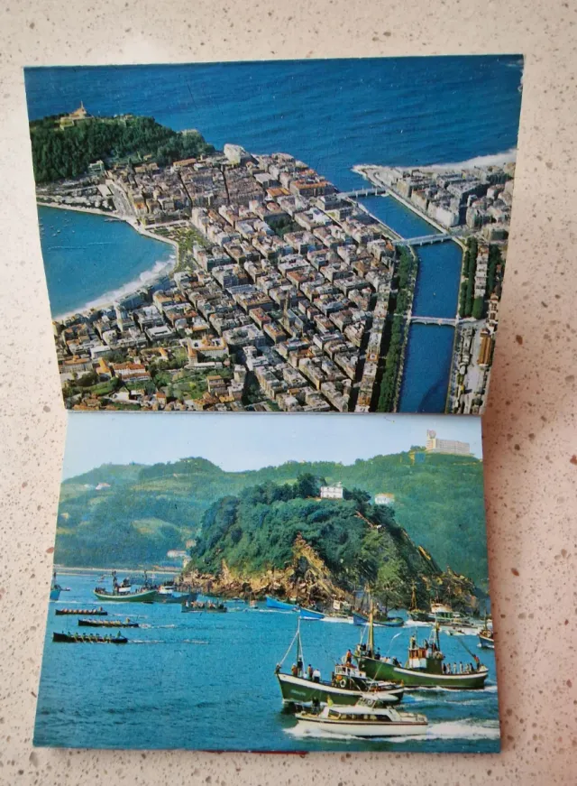 Librillo vintage postales de San Sebastián.1969-74
