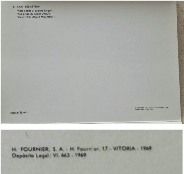 Librillo vintage postales de San Sebastián.1969-74