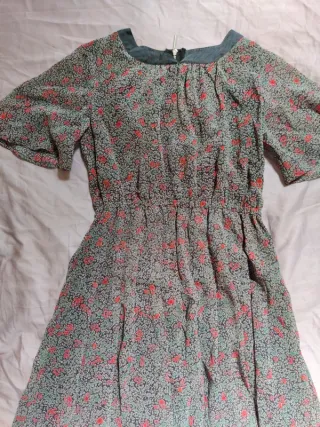 Vestitino corto floreale manica corta