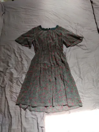 Vestitino corto floreale manica corta