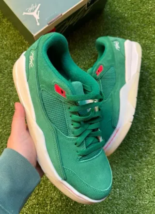 Jordan Flight Court Talla 46 EU Verde/Rojo DS