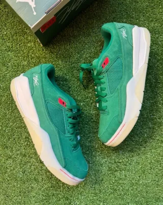Jordan Flight Court Talla 46 EU Verde/Rojo DS