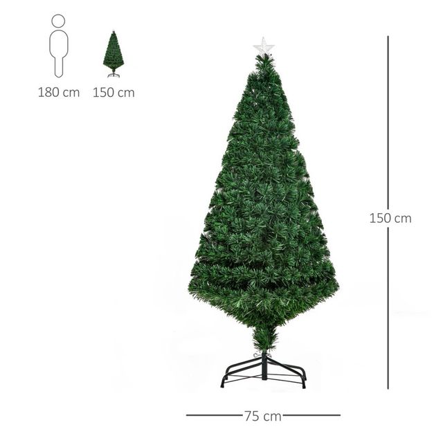 Albero di Natale in Fibra Ottica 150cm