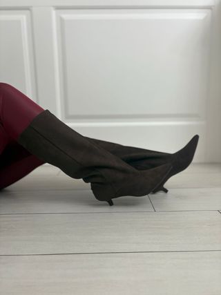 Stivali donna marrone zip tg 40 nuovo