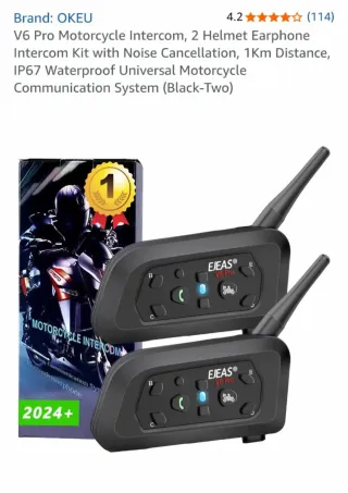 Intercomunicador Moto EJEAS V6 Pro