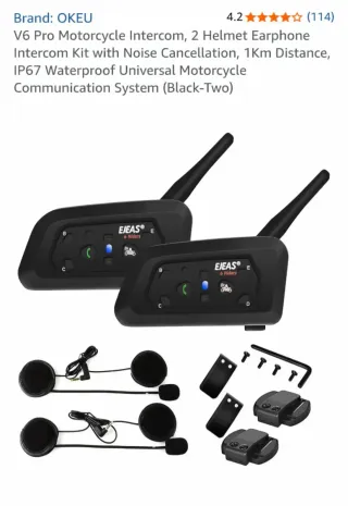 Intercomunicador Moto EJEAS V6 Pro