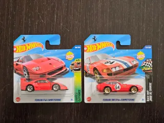 Hot Wheels Ferrari F40 Competizione & 365 GTB4