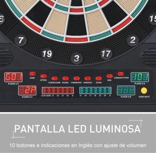 Diana Electrónica con Puertas y Dardos