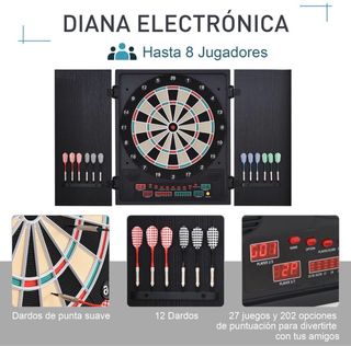 Diana Electrónica con Puertas y Dardos