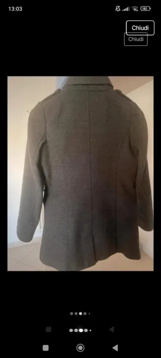 Cappotto bambina/ragazzina grigio XS