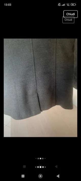 Cappotto bambina/ragazzina grigio XS