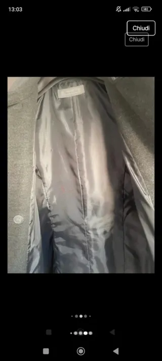 Cappotto bambina/ragazzina grigio XS