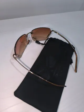 Occhiali da sole donna marroni e oro