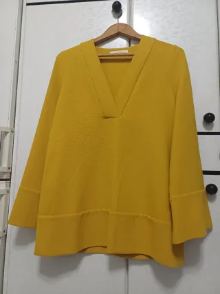 Camisa Purificación García amarilla