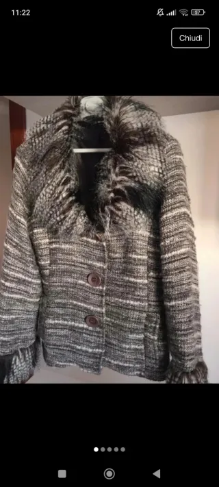 Giacca donna taglia M con pelliccia