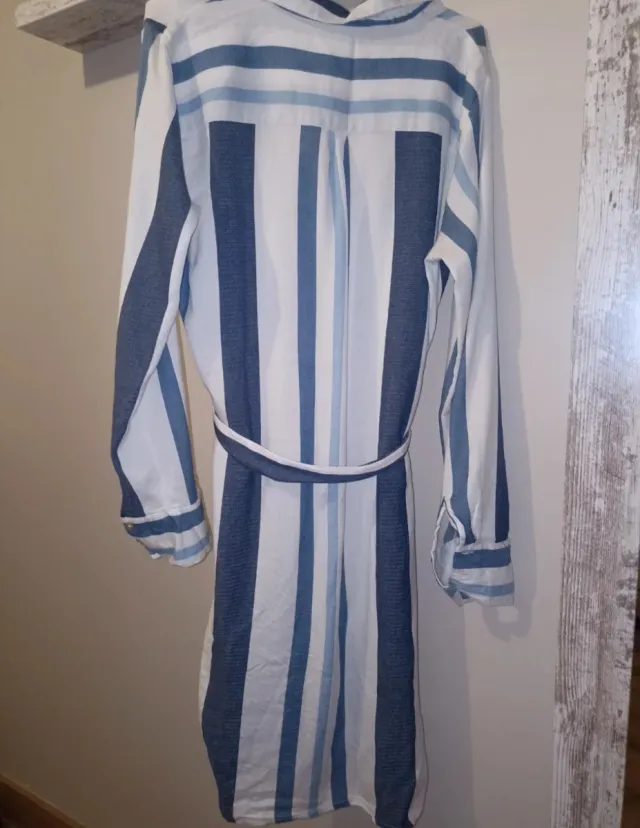 Vestido camisero ONLY rayas azul/blanco