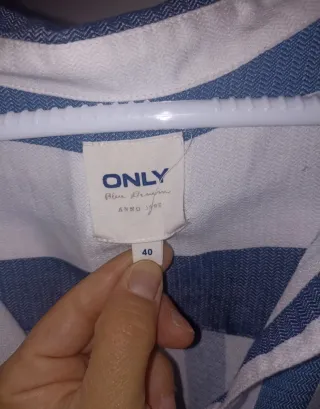 Vestido camisero ONLY rayas azul/blanco