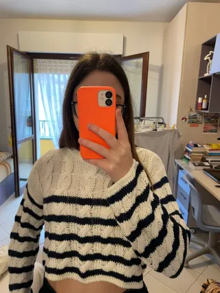 Maglione ragazza traforato taglia S