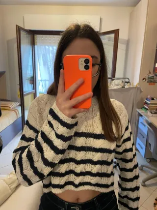 Maglione ragazza traforato taglia S