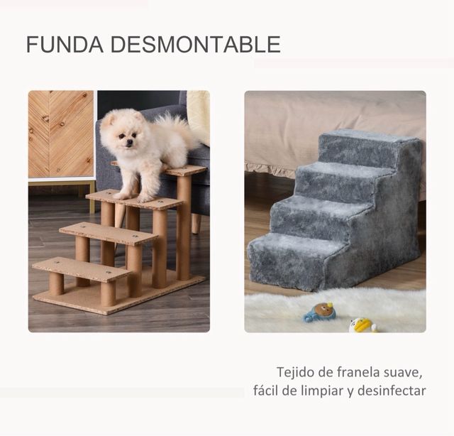 Scala per cani grigia