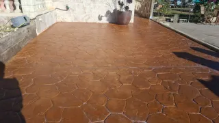 Suelo hormigón impreso