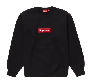 Sudadera Crewneck Supreme Box Logo XL Negra FW22