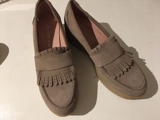 Zapato cuña Jorge Juan beige