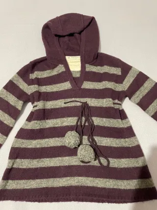 Maglione bambina a righe 10 anni