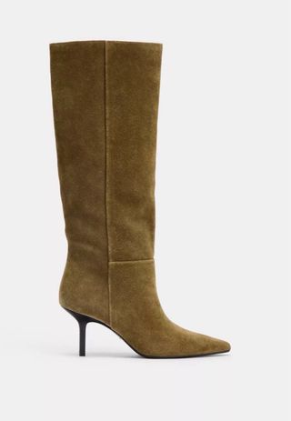 Botas Zara ante tacón kitten- Ref. 1015/610/517