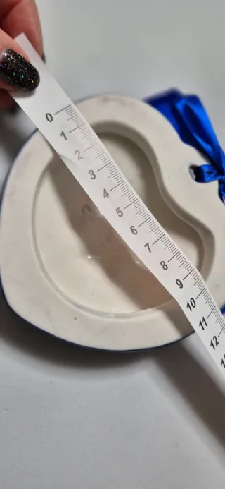 Formina cuore ceramica decorata