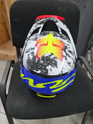 Casco Motocross Fox V3 Colorido