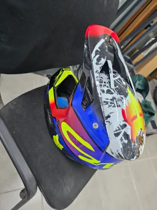 Casco Motocross Fox V3 Colorido