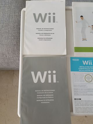 Manuales Wii: Consola, Fit, Sports, Board y Wheel