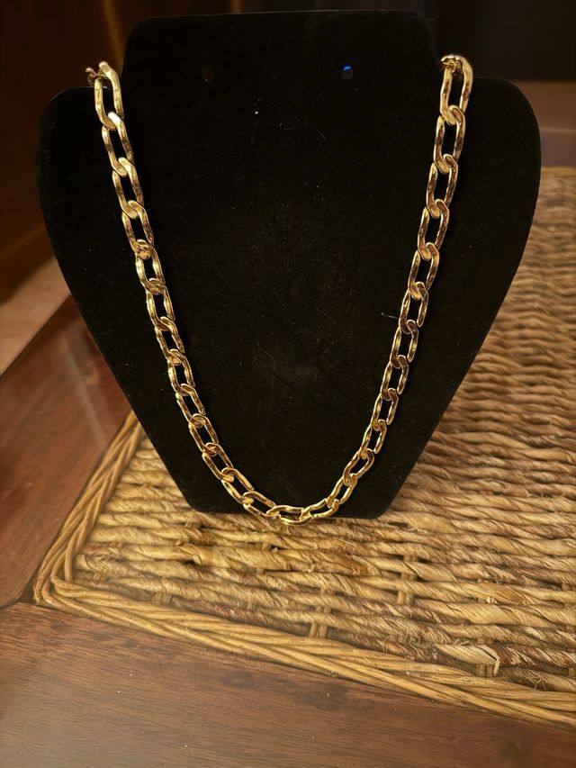 Catena Oro Laminato 14k Maglia Grande