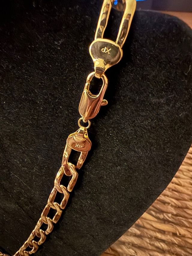 Catena Oro Laminato 14k Maglia Grande