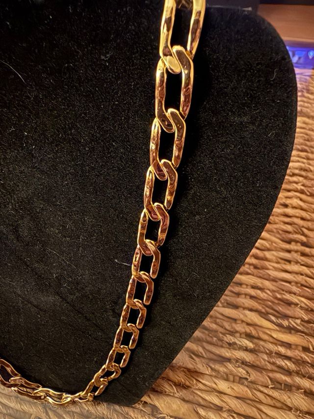 Catena Oro Laminato 14k Maglia Grande