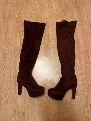 Botas altas ante marrones talla 39
