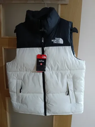Chaleco The North Face Nupste Negro Blanco Talla M