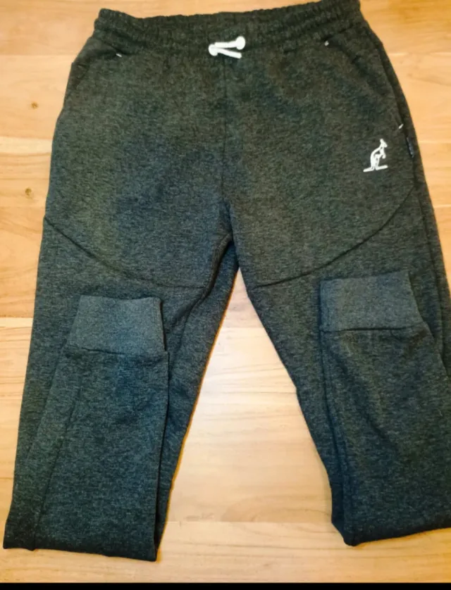 Pantalón chándal gris Kangol con puños