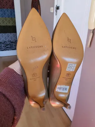 Zapatos de tacón LATOUCHE dorados T.40