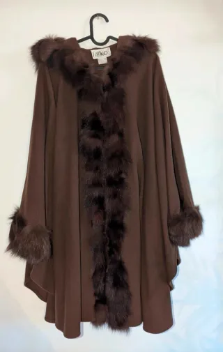 Cappottino/Mantella Lana Marrone Tg. 44