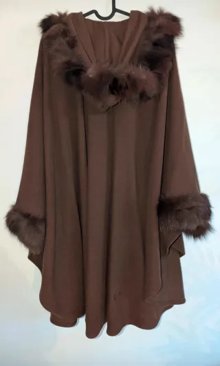 Cappottino/Mantella Lana Marrone Tg. 44