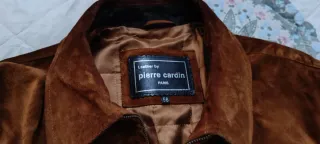Chaqueta de piel hombre marrón