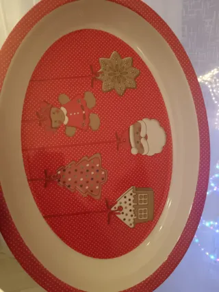 Set Tavola Natale Rosso Bianco