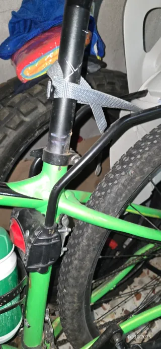 Silla de niño para bici color gris