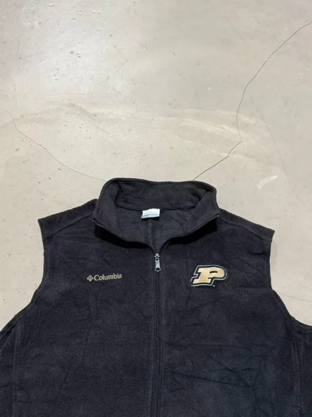 Gilet Columbia Nero con Logo P