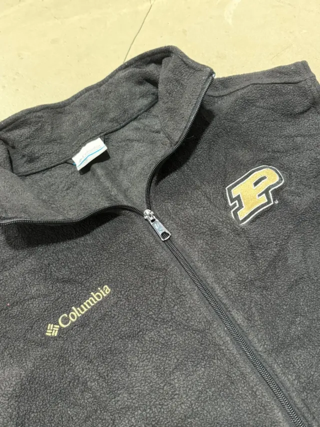 Gilet Columbia Nero con Logo P