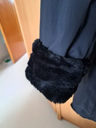 Abrigo negro reversible talla 44/46