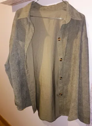 Camisa de pana caqui