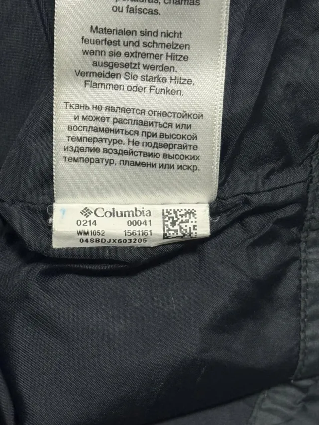 Piumino Columbia Nero Uomo Taglia L